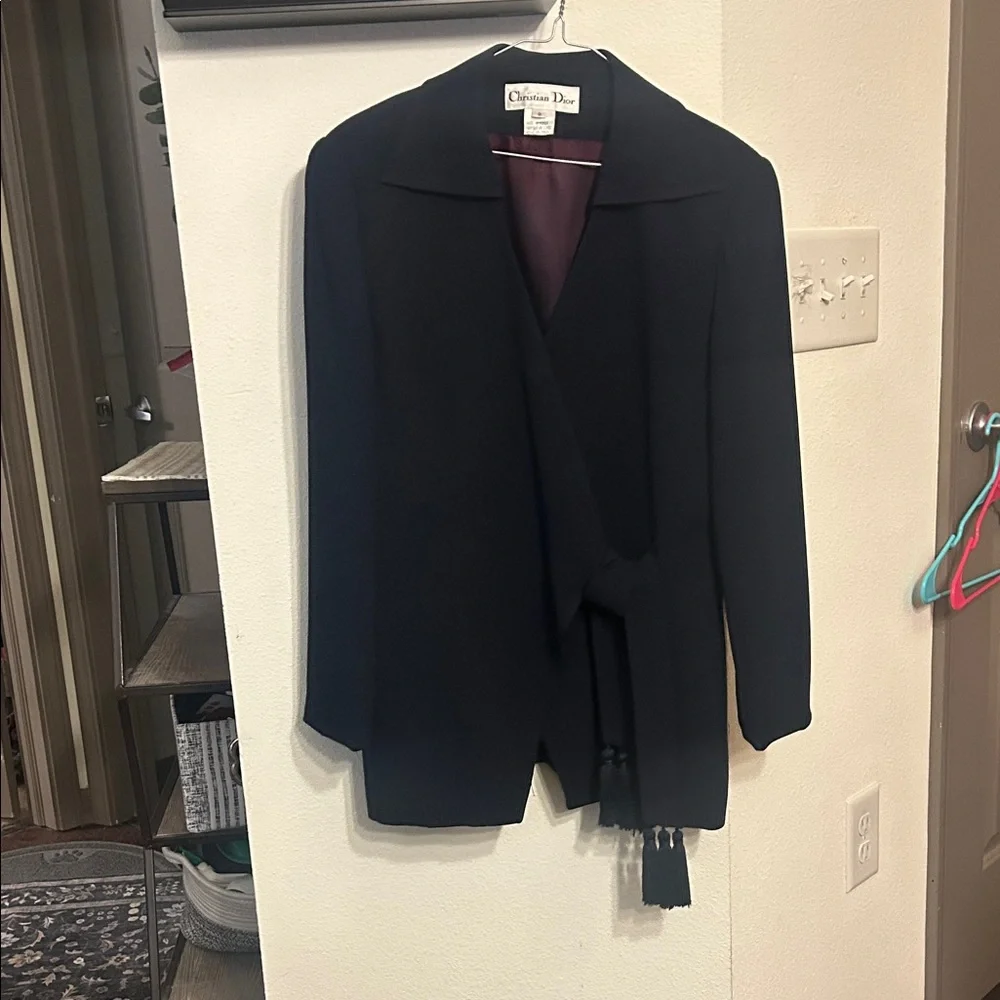 Early 1990s Christian Dior blazer with sleek wrap